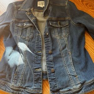 Mango Women's Classic Blue Jean Jacket